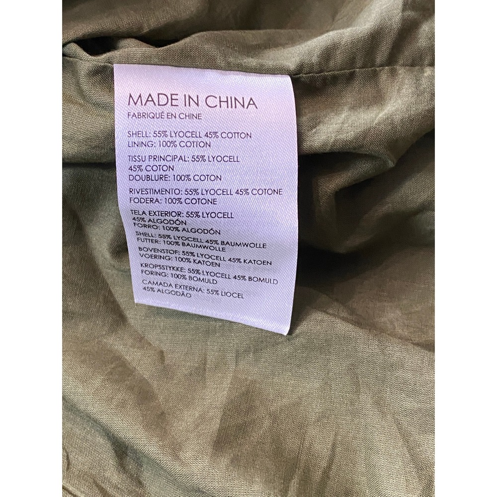 Club Monaco Womens Olive Green Square Neck Paneled Fit and Flare Midi Dress 0 - Picture 13 of 13